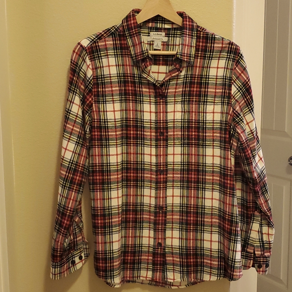 LLBean Plaid Cotton Flannel